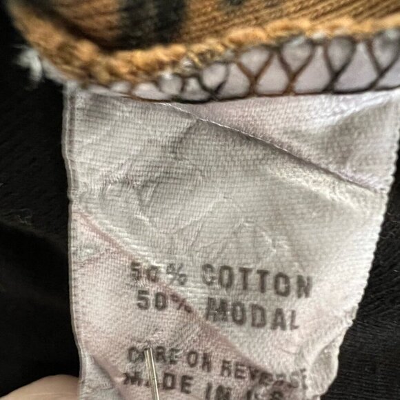 Bashara Lesser Womens Casual Top Black Striped Long Sleeve Modal Blend Large - Picture 10 of 10